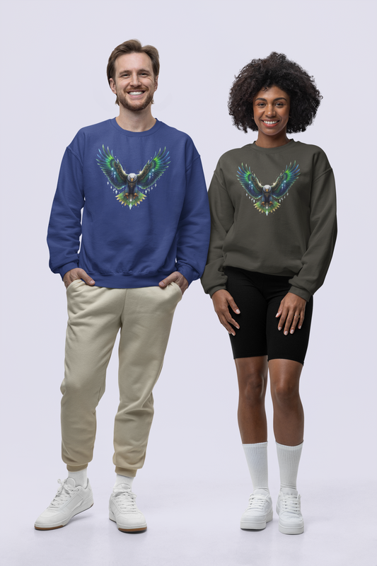 Diamanten Adler Front - Unisex Erwachsenen Changer Sweatshirt ST/ST SH