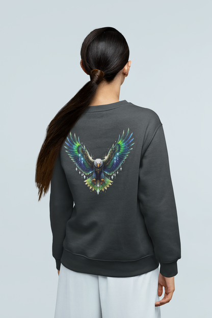 Diamond Eagle Backside - Unisex Adult Changer Sweatshirt ST/ST SH