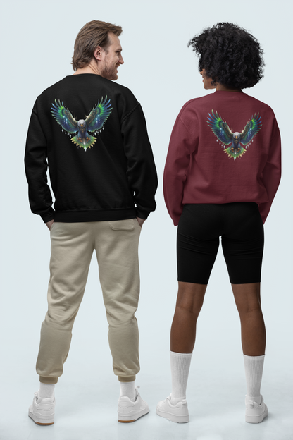 Diamond Eagle Backside - Unisex Adult Changer Sweatshirt ST/ST SH