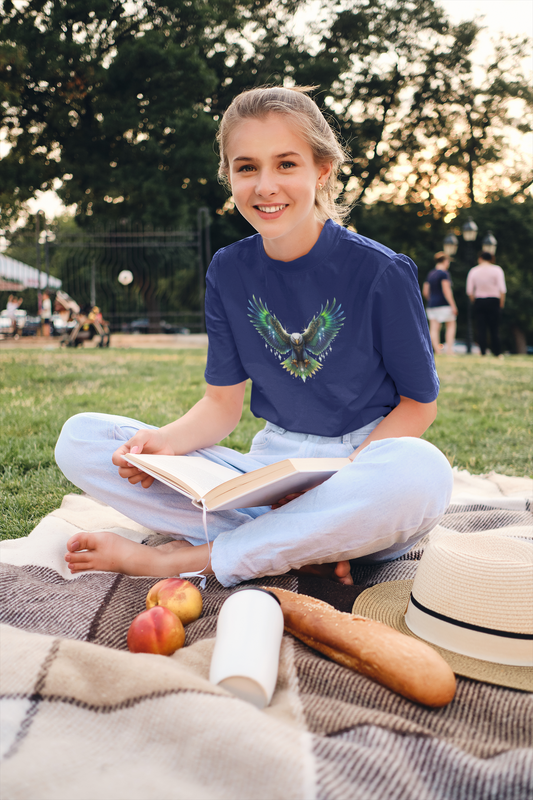 Diamanten Adler im Flug Front - Unisex Erwachsenen Bio Creator T-Shirt ST/ST SH