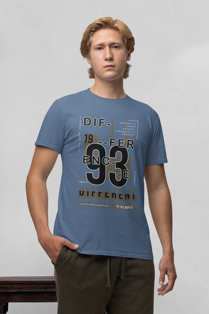 Difference 1993 URBAN Front - Unisex Erwachsenen Bio Baumwolle Kurzarm Shirt Creator T-Shirt 2.0 ST/St SK