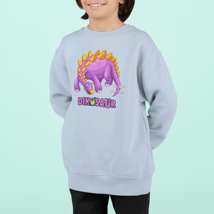 Dinosaurier Cartoon mit Ei Kinder Pullover Sweatshirt Bio Baumwolle Hochwertig Langlebig - Mini Changer Sweatshirt 2 ST/ST SH