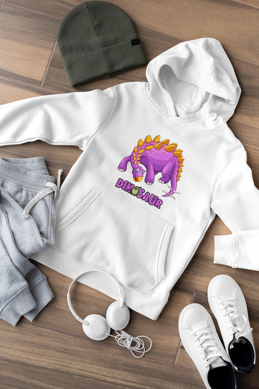 Kinder Hoodie Pullover Bio Baumwolle Hochwertig Langlebig - Dinosaurier mit Ei Cartoon - Mini Cruiser Hoodie 2.0 ST/ST SH