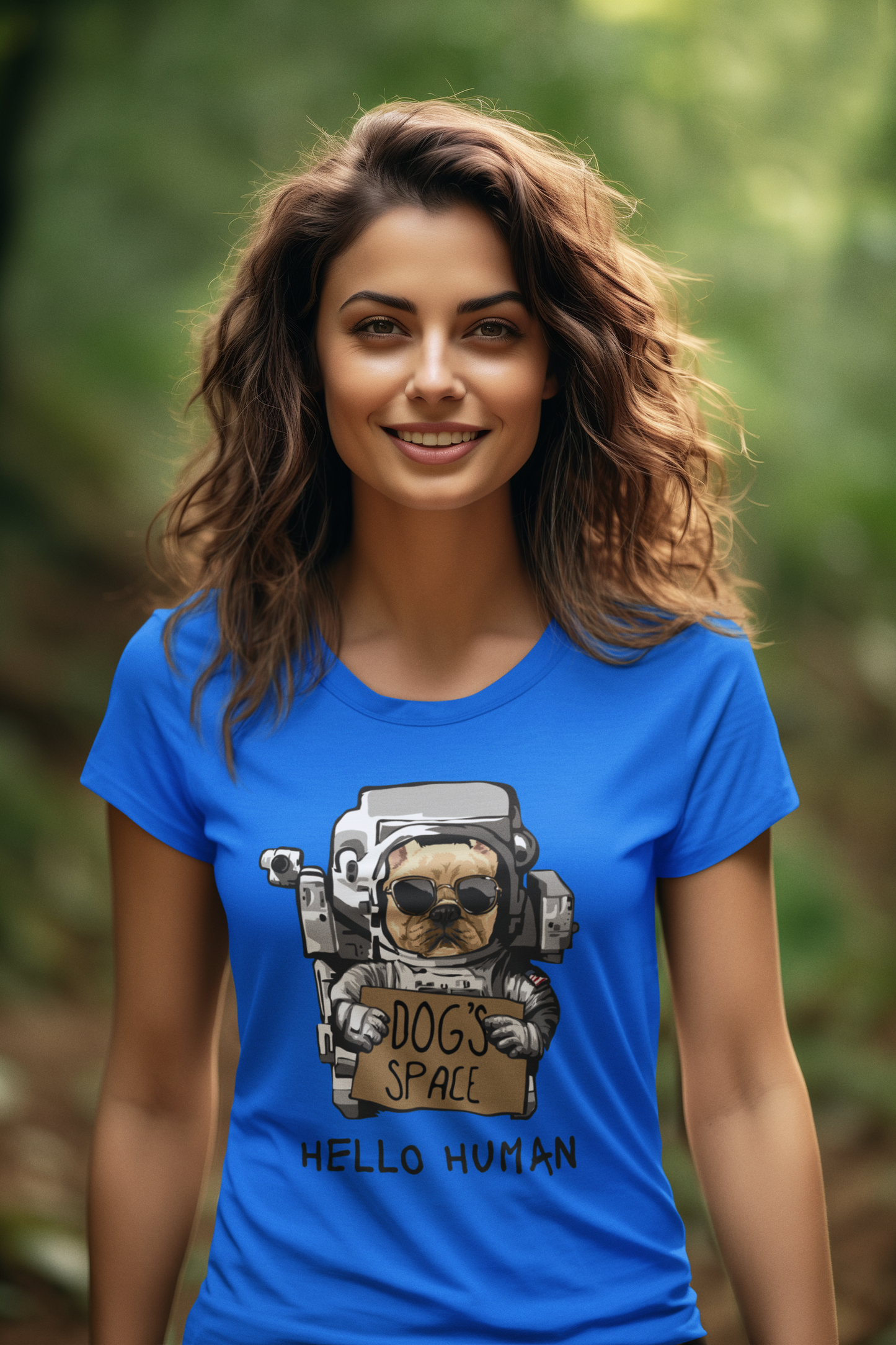 Astronaut Dog Dogs Space Creator T-Shirt SK