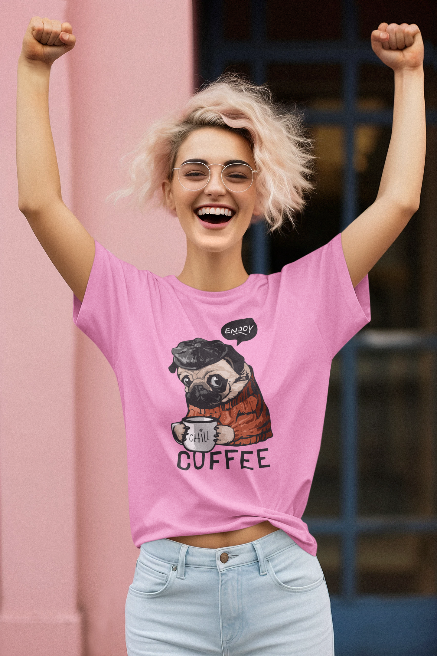 Dog enjoy coffee Chill - Creator T-Shirt SK