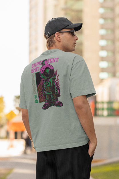 EXPERIMENT SHIT Warrior Streetwear Backprint - Freestyler Bio Oversized Unisex T-Shirt Erwachsene SH