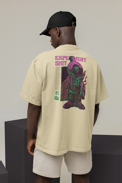 EXPERIMENT SHIT Warrior Streetwear Backprint - Freestyler Bio Oversized Unisex T-Shirt Erwachsene SH
