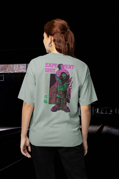 EXPERIMENT SHIT Warrior Streetwear Backprint - Freestyler Bio Oversized Unisex T-Shirt Erwachsene SH