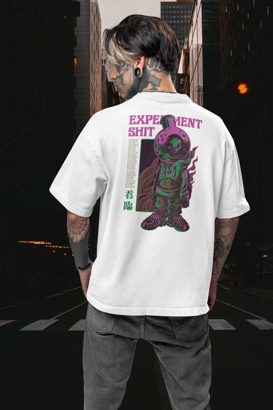 EXPERIMENT SHIT Warrior Streetwear Backprint - Freestyler Bio Oversized Unisex T-Shirt Erwachsene SH