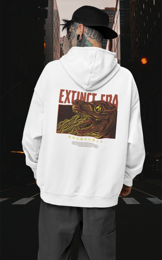 EXTINCT ERA Warrior Streetwear - Slammer Bio Oversized Unisex Hoodie Erwachsenen SH