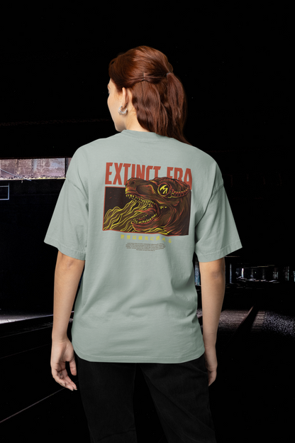 EXTINCT ERA Warrior Streetwear Backprint - Freestyler Organic Oversized Unisex T-Shirt Adult SH
