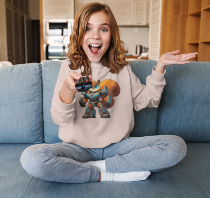 Eichhörnchen Transformer Bully Kinder Pullover Sweatshirt Bio Baumwolle Hochwertig Langlebig - Mini Changer Sweatshirt 2 ST/ST SH