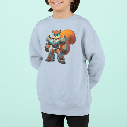 Eichhörnchen Transformer Bully Kinder Pullover Sweatshirt Bio Baumwolle Hochwertig Langlebig - Mini Changer Sweatshirt 2 ST/ST SH