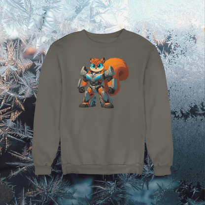 Eichhörnchen Transformer Bully Kinder Pullover Sweatshirt Bio Baumwolle Hochwertig Langlebig - Mini Changer Sweatshirt 2 ST/ST SH
