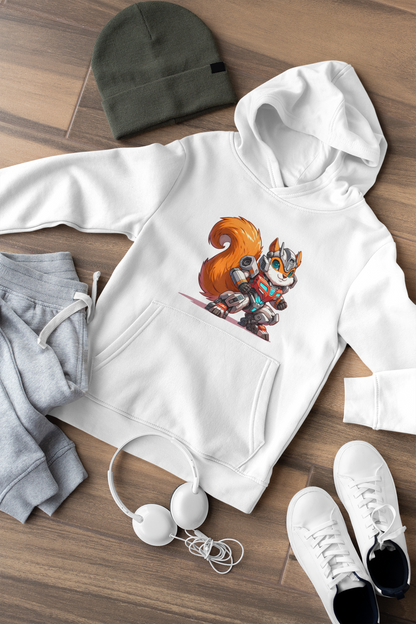 Eichhörnchen Transformer Rio - Hochwertiger Mittelschwerer Fleece-Hoodie für Jugendliche - Weltweit Verfügbar - GL