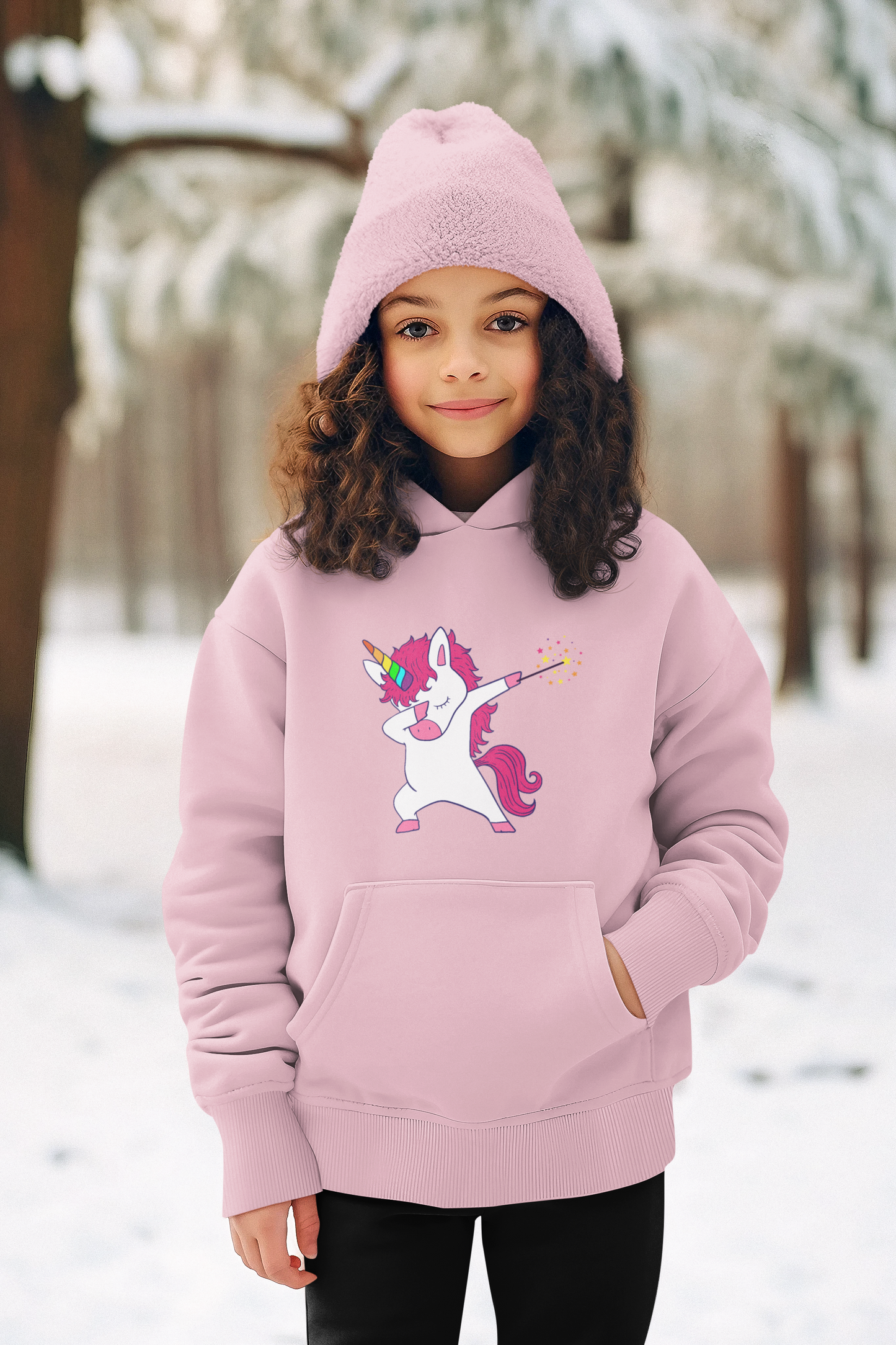 Hochwertiger Mittelschwerer Fleece-Hoodie für Jugendliche - Einhorn Unicorn Magic - Weltweit verfügbar - GL