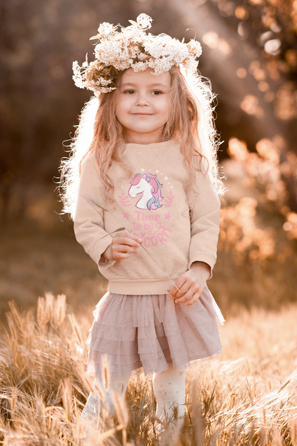 Unicornio Hora de ser un unicornio - Sudadera infantil tipo jersey Mini Changer Sweatshirt 2.0 ST/ST SH