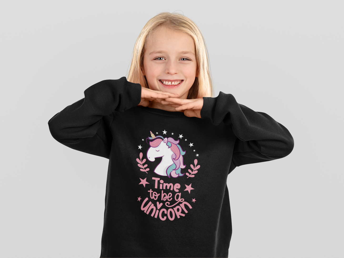 Einhorn Time to be a Unicorn - Kinder Pullover Sweatshirt Mini Changer Sweatshirt 2.0 ST/ST SH