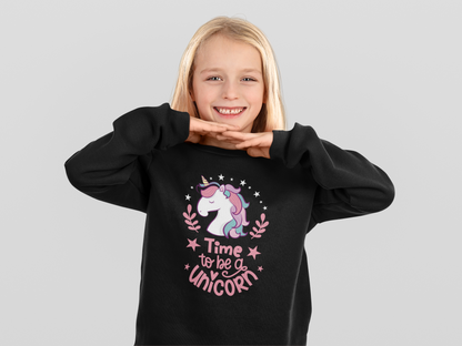Unicornio Hora de ser un unicornio - Sudadera infantil tipo jersey Mini Changer Sweatshirt 2.0 ST/ST SH