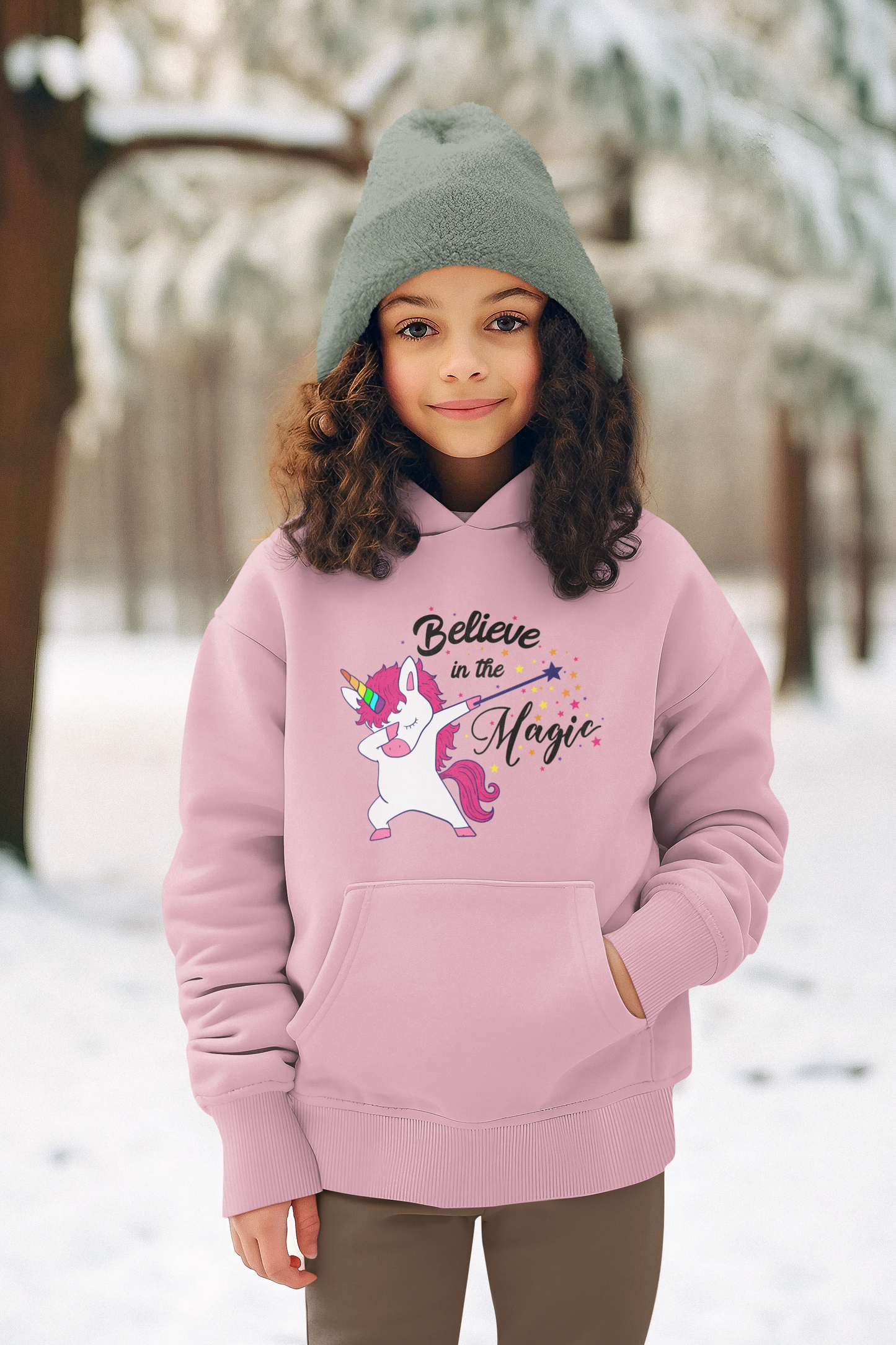 Einhorn Believe in the Magic - Mini Cruiser Hoodie 2.0 Kinder Kapuzenpullover SK