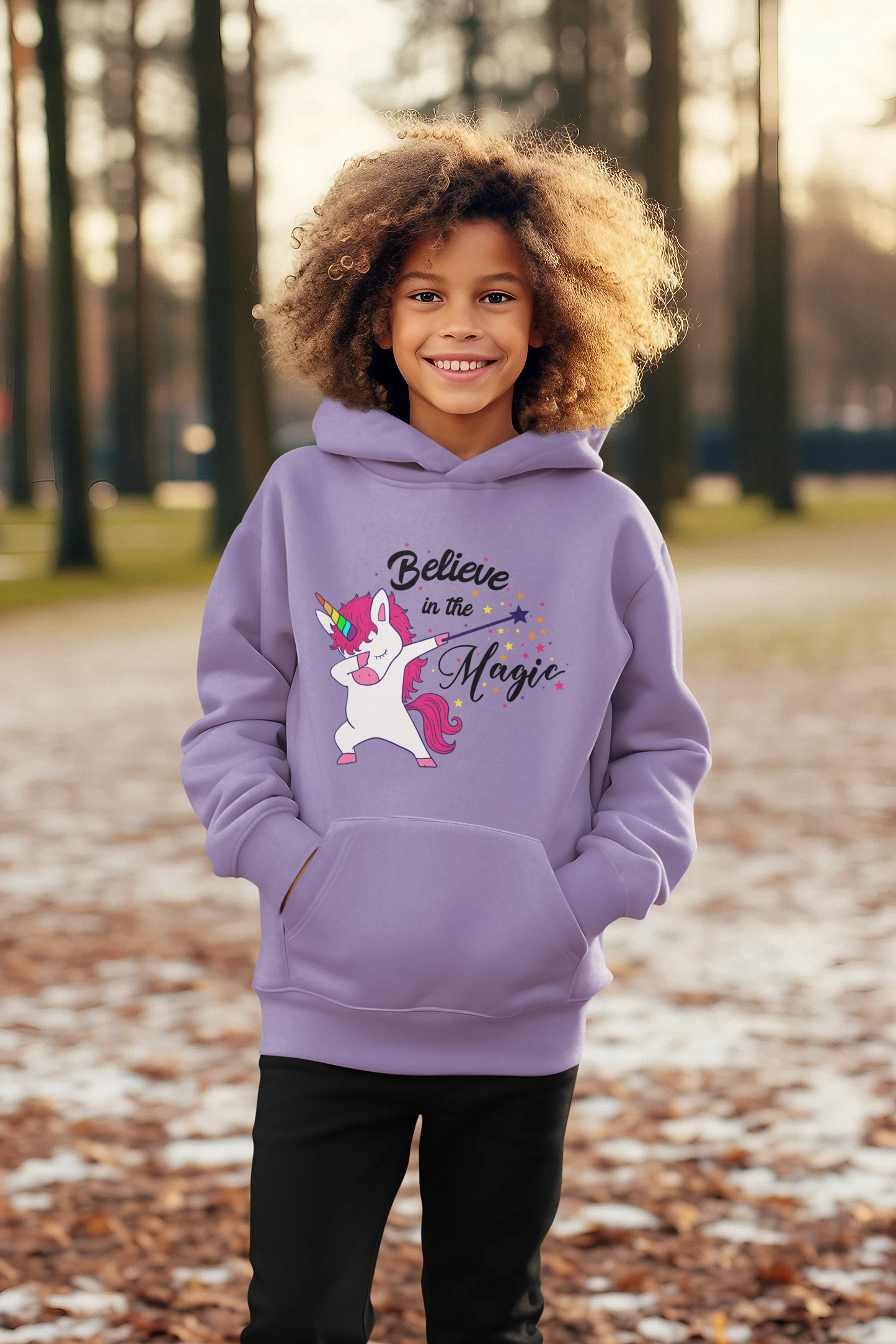 Einhorn Believe in the Magic - Mini Cruiser Hoodie 2.0 Kinder Kapuzenpullover SK