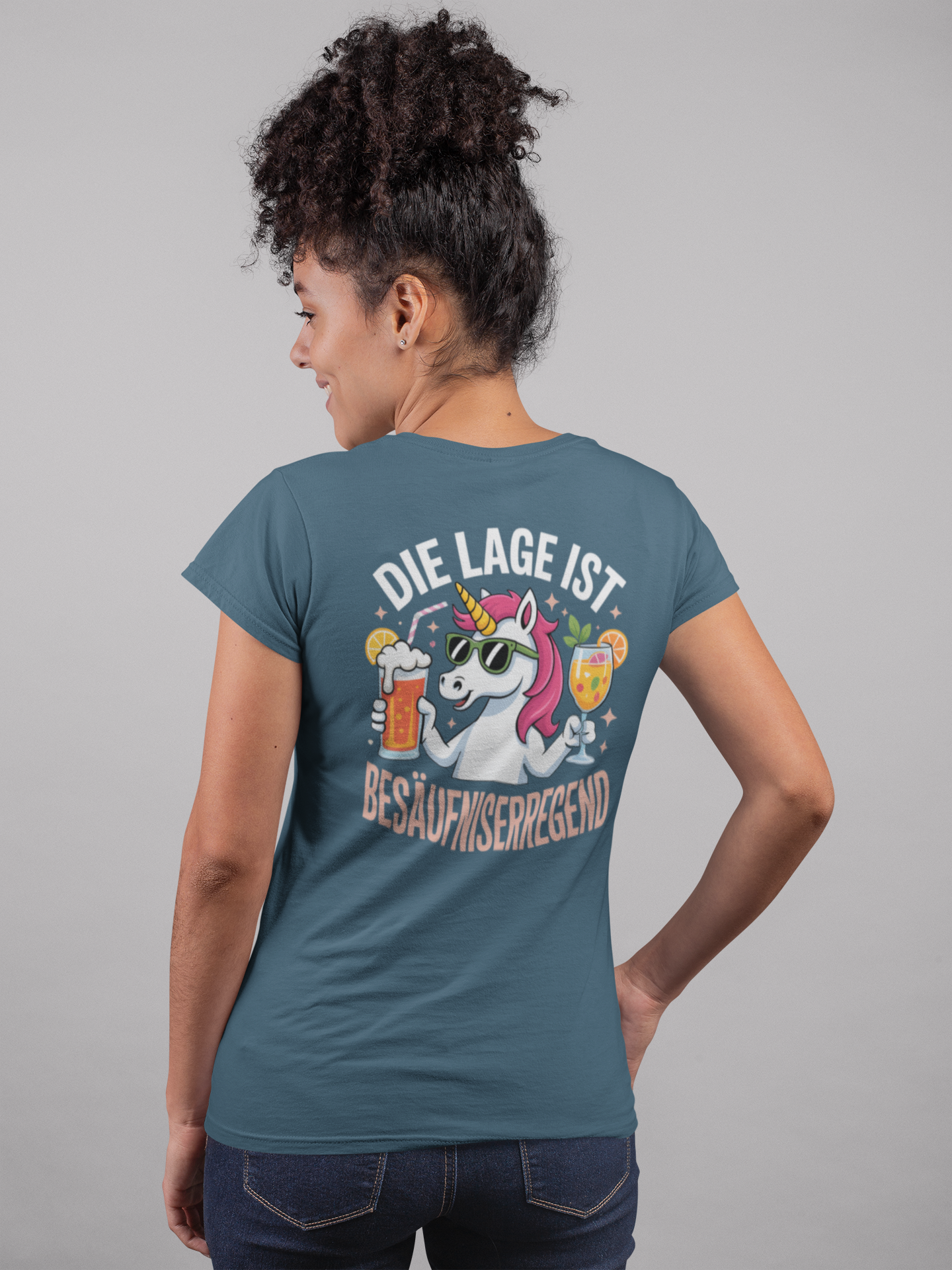 Unicorn The situation is intoxicating Back - Women's Muser Premium Organic Shirt SH