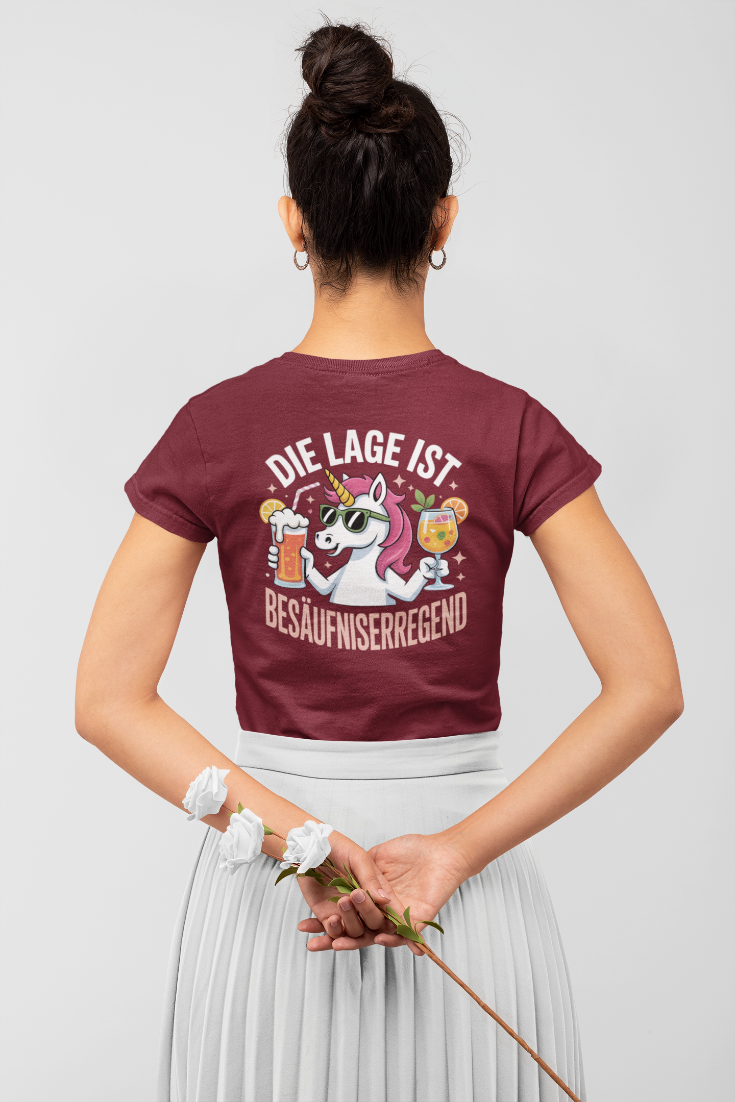 Unicorn The situation is intoxicating Back - Women's Muser Premium Organic Shirt SH