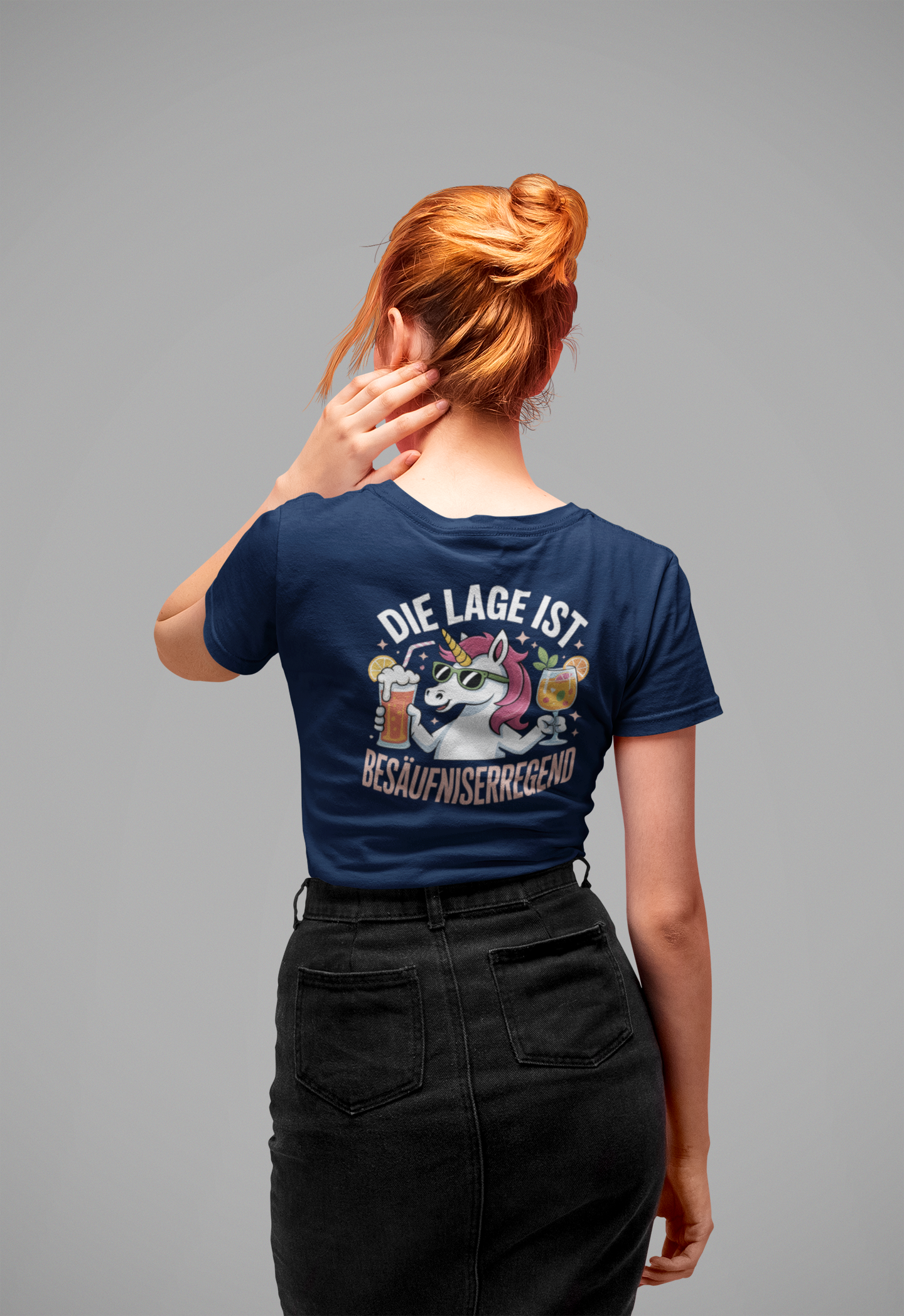 Unicorn The situation is intoxicating Back - Women's Muser Premium Organic Shirt SH