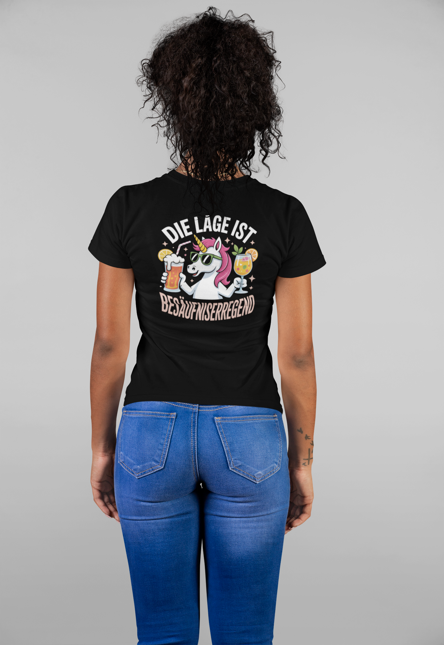 Unicorn The situation is intoxicating Back - Women's Muser Premium Organic Shirt SH