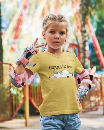 Einhorn Dramatic first No 2 T-Shirt Kids Kinder T-Shirt SK