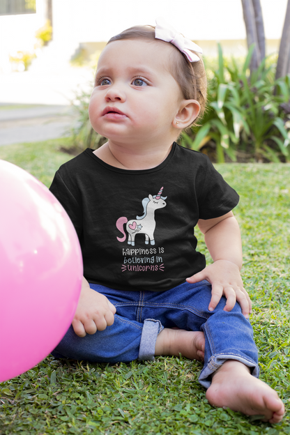 Einhorn Happiness is believing in Unicorn Baby Creator T-Shirt SK