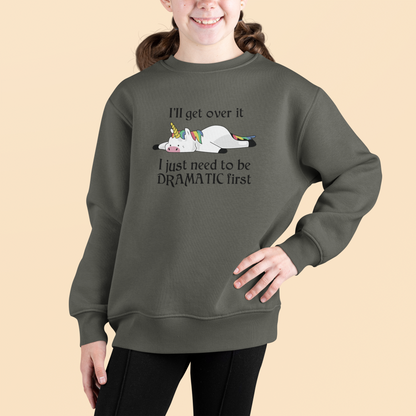 Einhorn I`ll get over it I just need to be Dramatic first - Mini Changer Sweatshirt 2.0 ST/ST SH Kinder