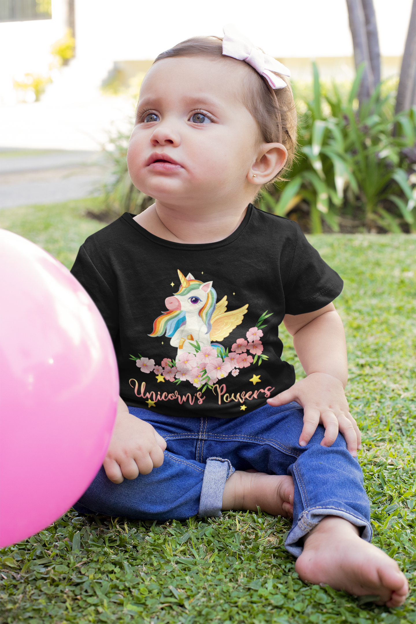 Cartoon Unicorn Power - Camiseta Baby Creator