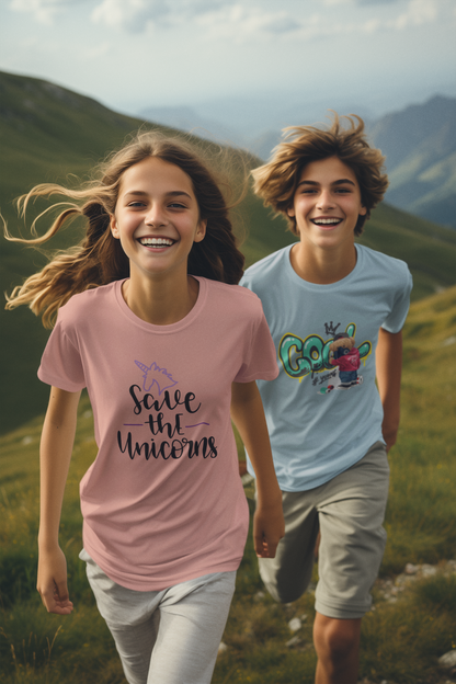Camiseta infantil Unicornio Salva a los Unicornios SK