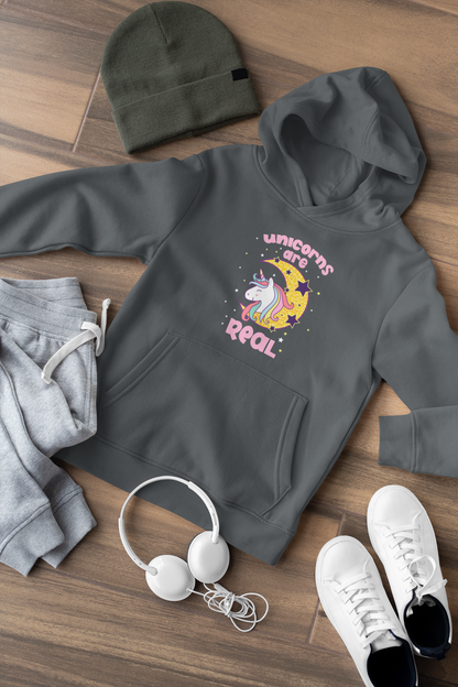 Einhorn Unicorn are real - Mini Cruiser Hoodie 2.0 Kinder Kapuzenpullover SK