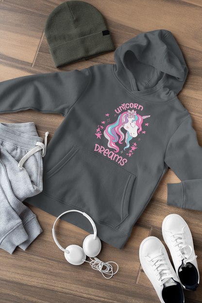 Unicorn Dreams - Sudadera con capucha Mini Cruiser 2.0 para niños SK1