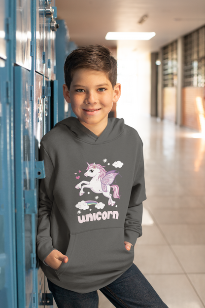 Lindo unicornio - Sudadera con capucha Mini Cruiser 2.0 para niños SK