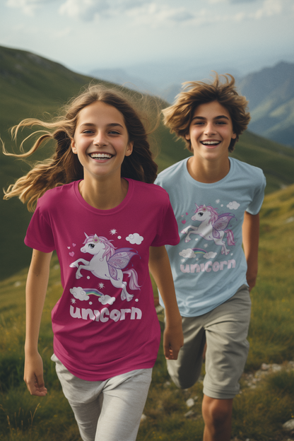 Camiseta de unicornio linda para niños SK