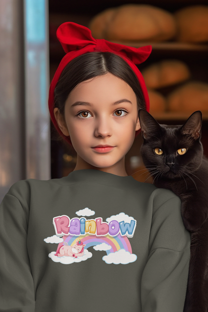 Unicornio yace bajo el arcoíris - Sudadera Mini Changer 2.0 ST/ST SH para niños