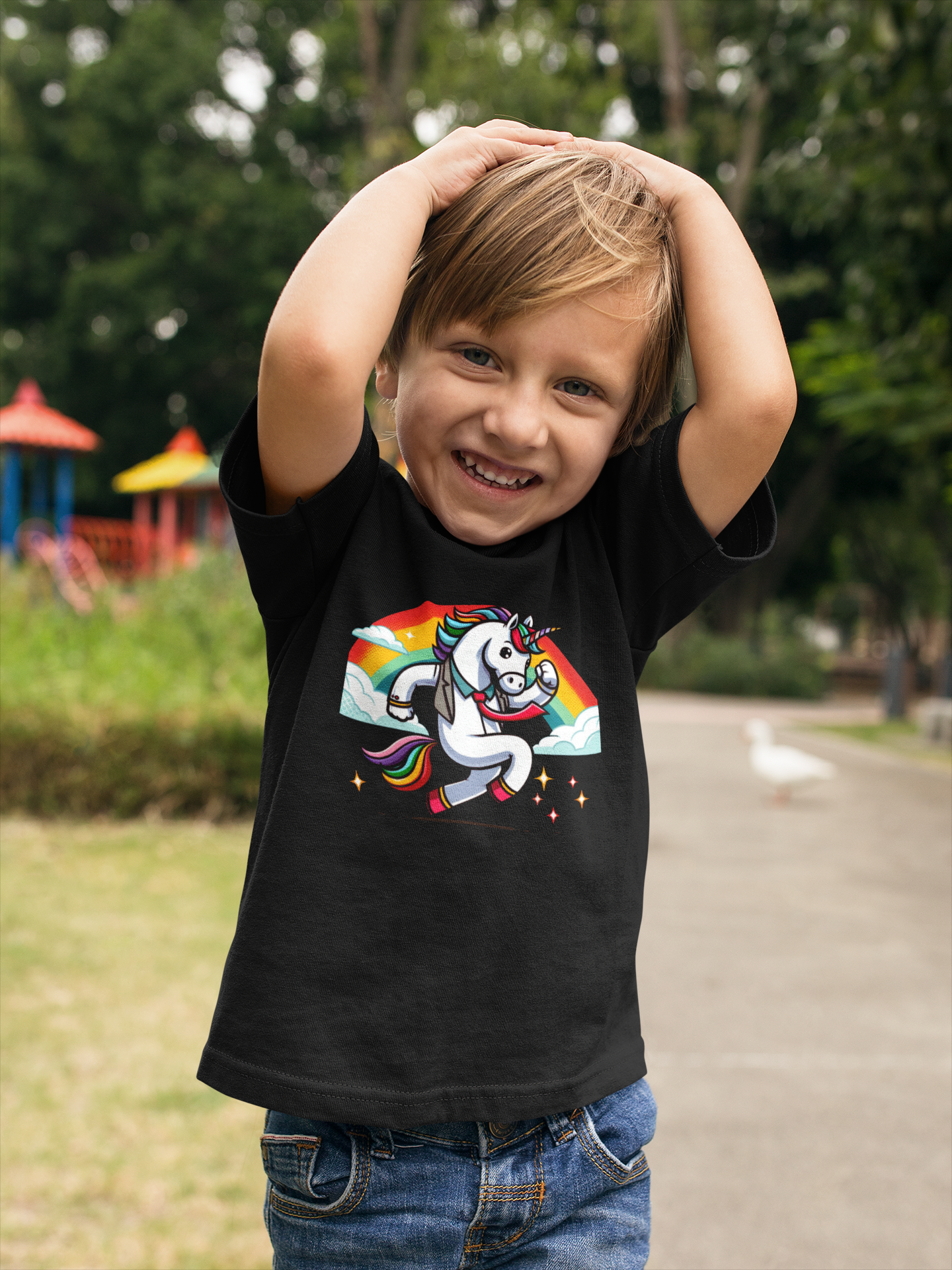 Einhorn mit Regenbogen - Mini Creator 2.0 Kids T-Shirt SK