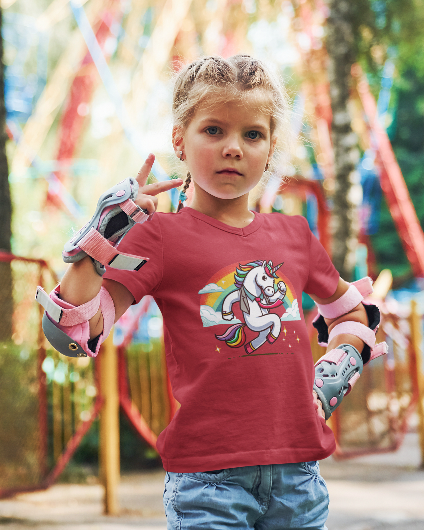 Einhorn mit Regenbogen - Mini Creator 2.0 Kids T-Shirt SK