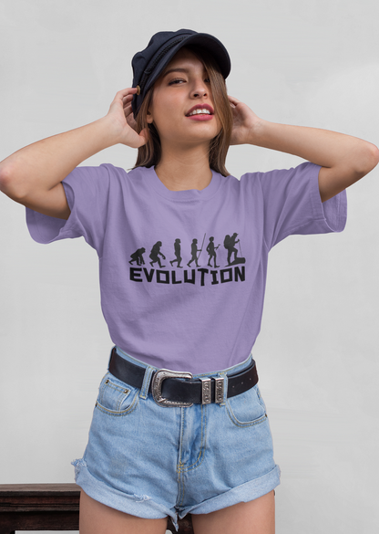 Evolution Walking - Camiseta unisex de manga corta de algodón orgánico para adultos Creator T-Shirt 2.0 ST/ST SH