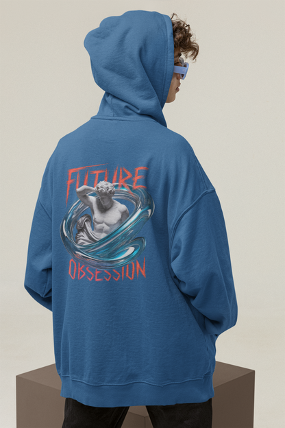 FUTURE OBSECCION STATUE Streetwear Backprint - Slammer Organic Oversized Unisex Hoodie Adults SH