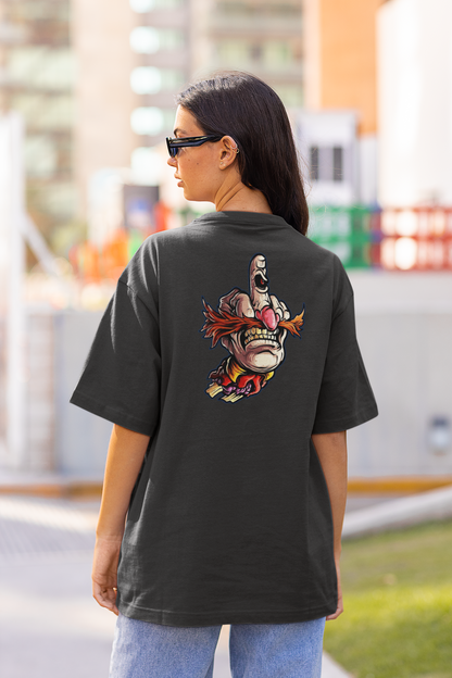 FY HAND SURREAL REBEL Streetwear Backprint - Freestyler Bio Oversized Unisex T-Shirt Erwachsene SH