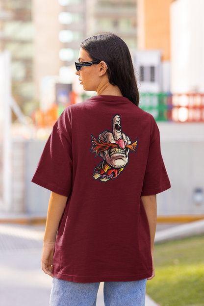 FY HAND SURREAL REBEL Streetwear Backprint - Freestyler Bio Oversized Unisex T-Shirt Erwachsene SH