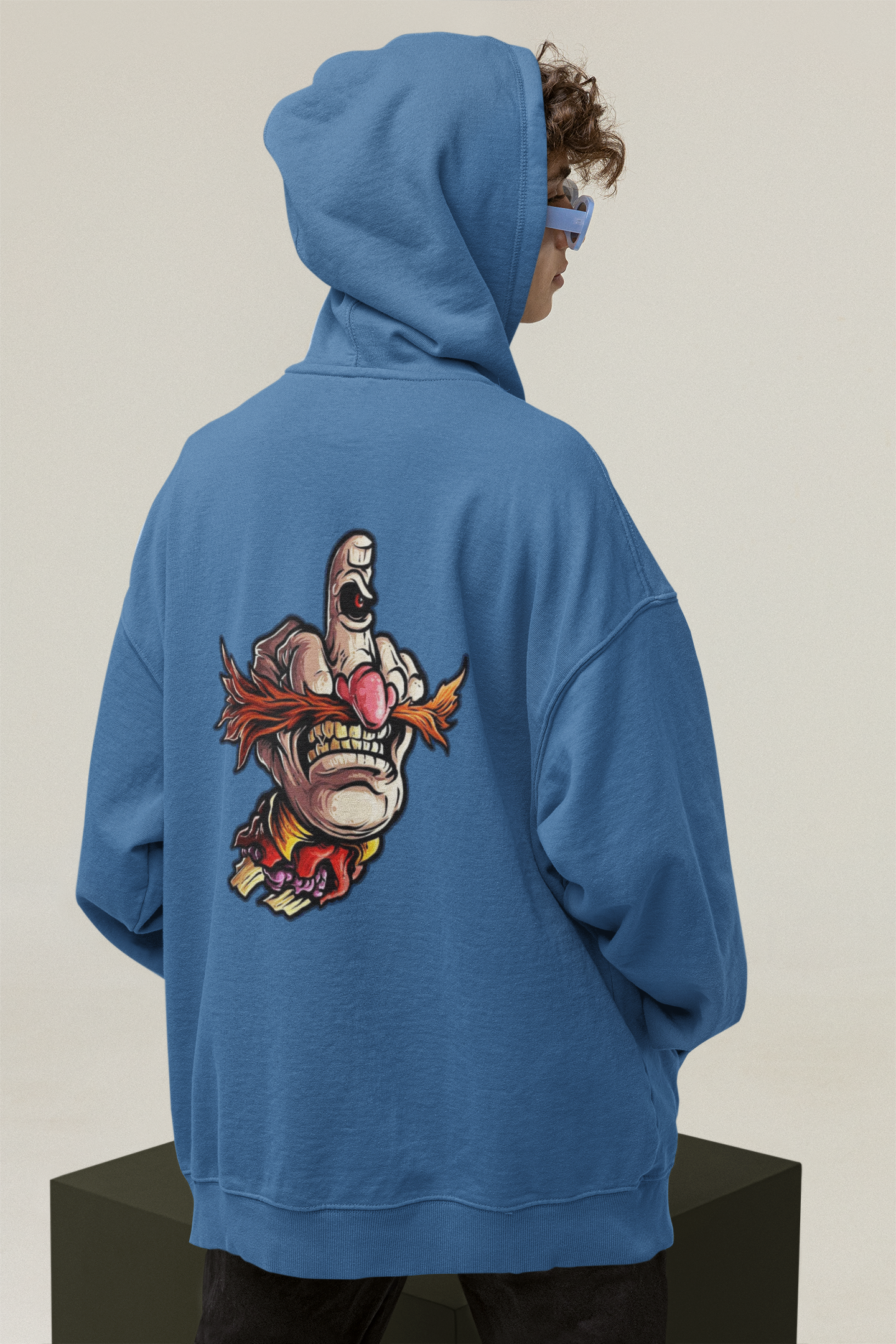 FY HAND SURREAL REBEL Streetwear - Slammer Organic Oversized Unisex Adult Hoodie