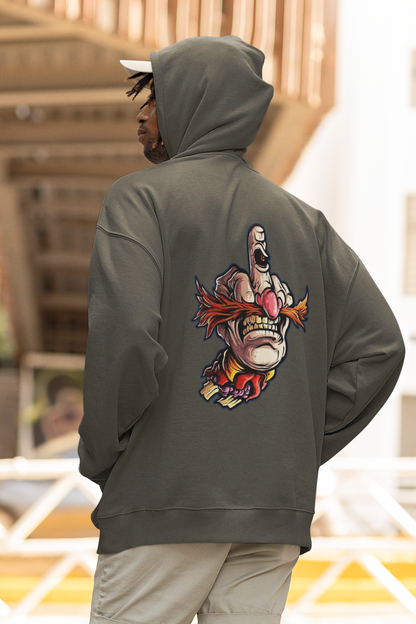 FY HAND SURREAL REBEL Streetwear - Slammer Organic Oversized Unisex Adult Hoodie