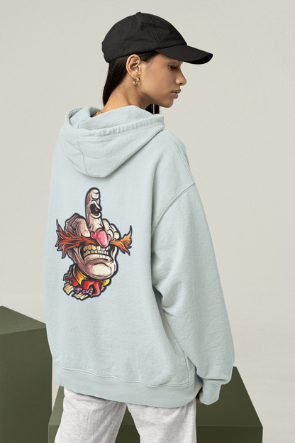 FY HAND SURREAL REBEL Streetwear - Slammer Organic Oversized Unisex Adult Hoodie