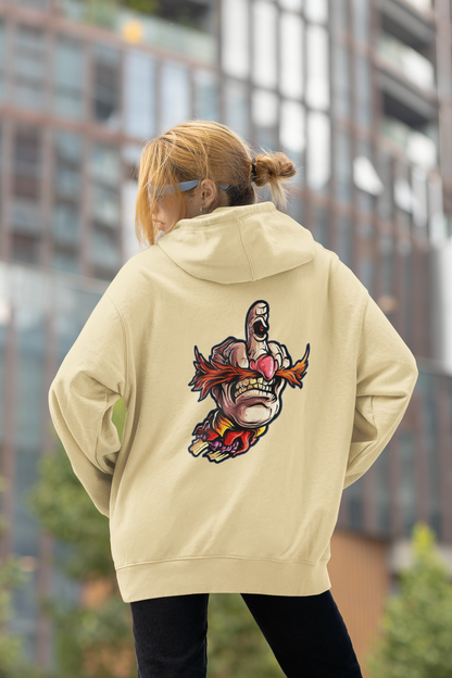 FY HAND SURREAL REBEL Streetwear - Slammer Organic Oversized Unisex Adult Hoodie