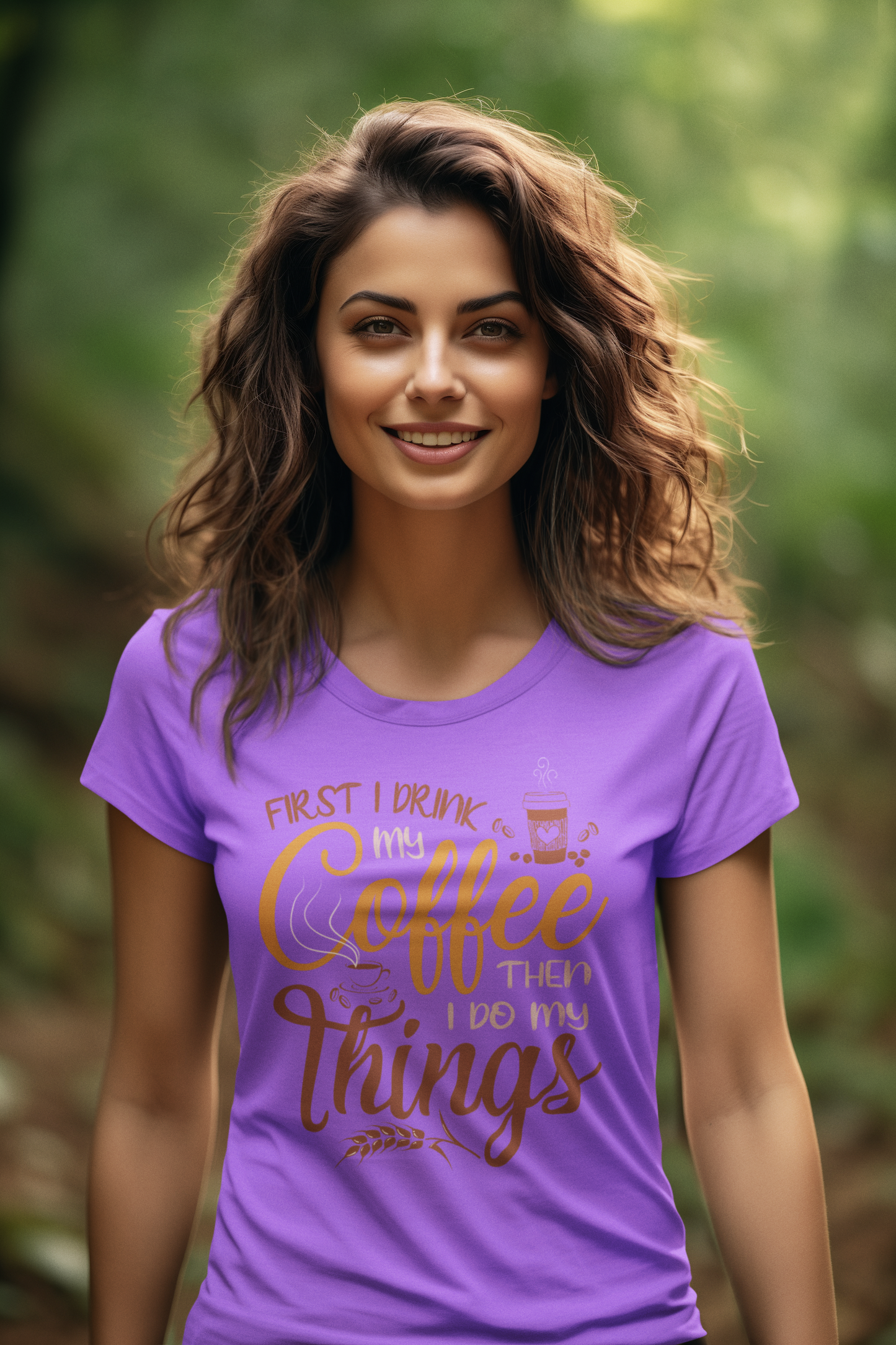 First I drink my coffee then I do things - Creator T-Shirt SK